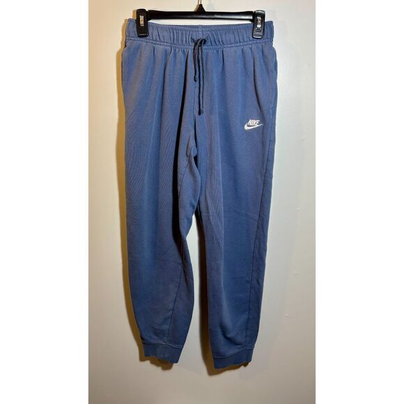 Nike Club Fleece Joggers Men’s Small Blue Sweatpants Embroidered Swoosh - Picture 2 of 5